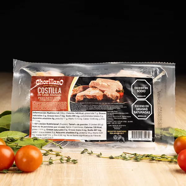 Costilla De Cerdo Ahumada Tradicional 500 G